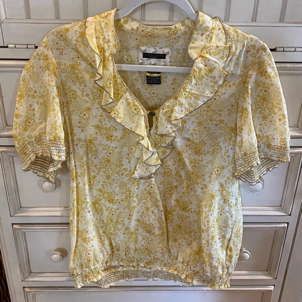 Ruffled Floral Blouse by Sanctuary